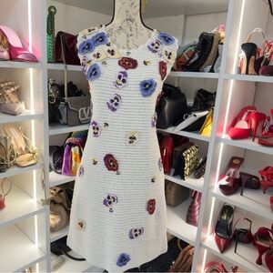 Floral Crochet Dress- Oscar de la Renta